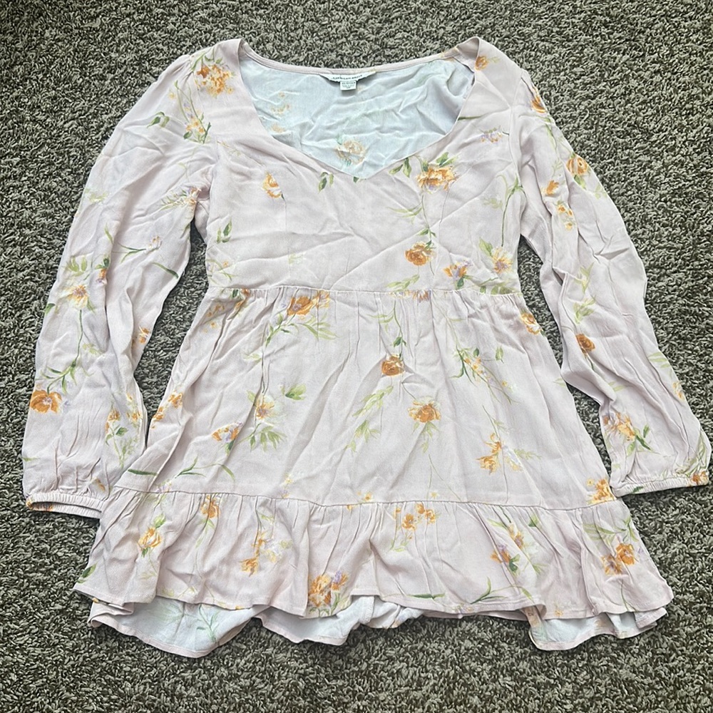 American Eagle Floral Long Sleeve Top Size XS